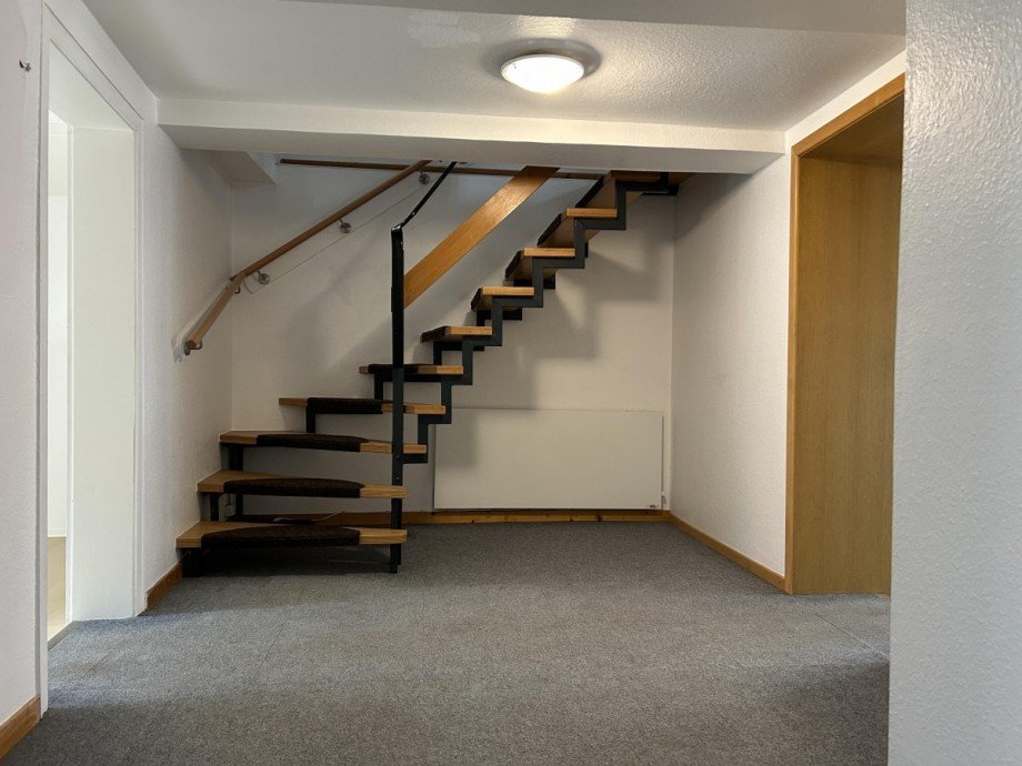 Treppe vom 1. in den 2. Stock Reihenmittelhaus Hornburg