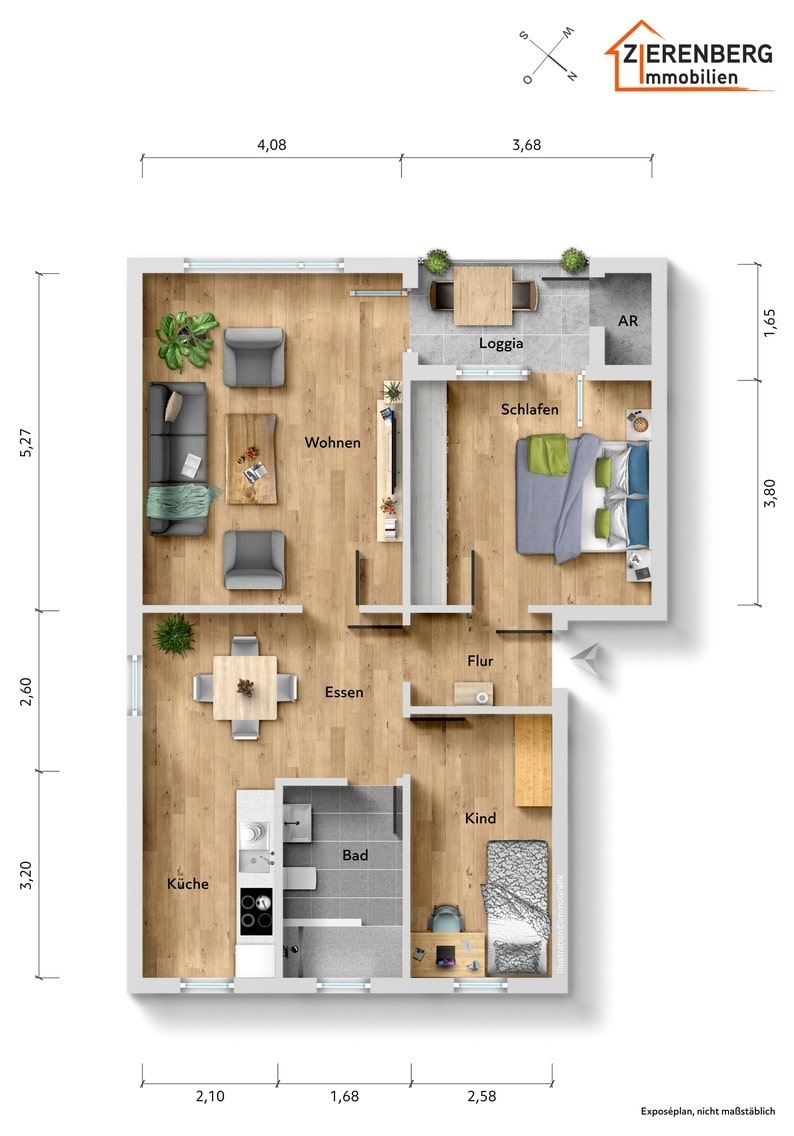 Grundriss Etagenwohnung Wolfenb�ttel