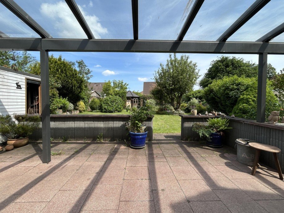 �berdachte Terrasse Doppelhaush�lfte Salzgitter