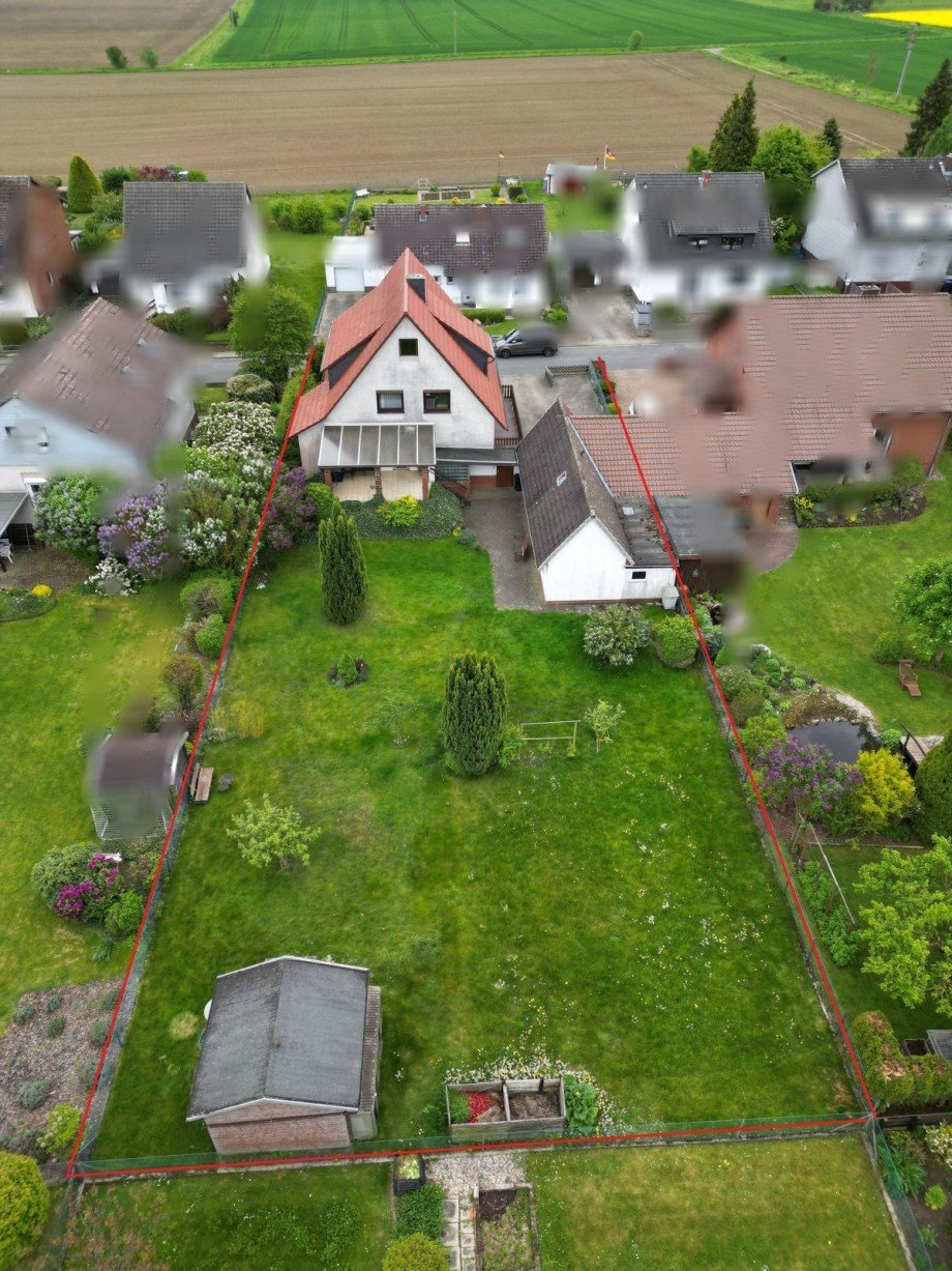 Drohne - Blick vom Garten Einfamilienhaus Sehlde