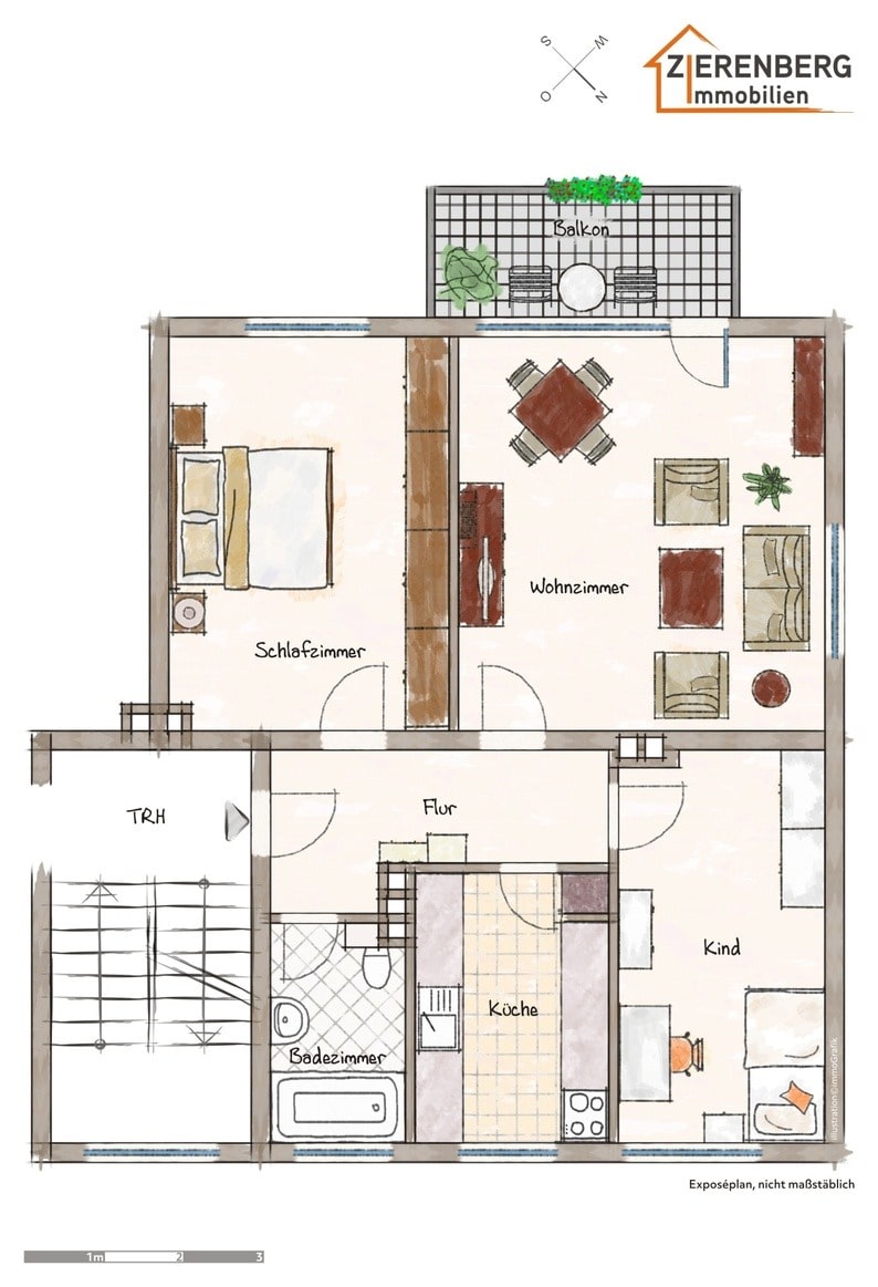 Grundriss Etagenwohnung Wolfenb�ttel