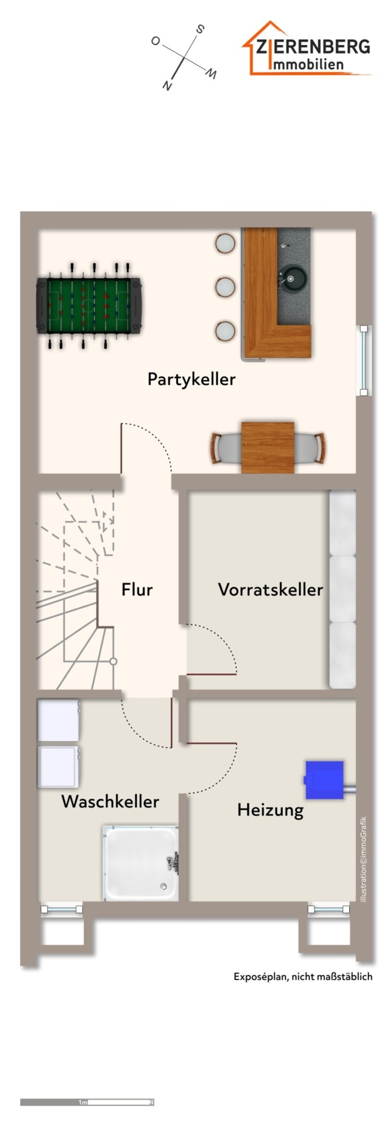 Kellergeschoss Doppelhaush�lfte Salzgitter